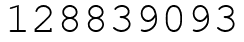 Число 128839093.