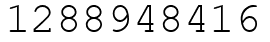 Число 1288948416.