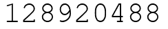 Число 128920488.