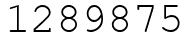 Число 1289875.