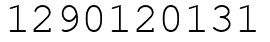 Число 1290120131.