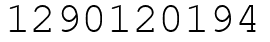 Число 1290120194.