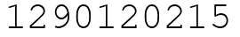 Число 1290120215.
