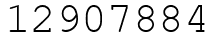 Число 12907884.