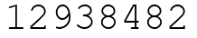 Число 12938482.