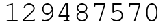 Число 129487570.