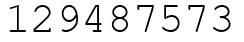 Число 129487573.