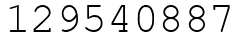 Число 129540887.