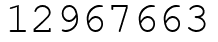 Число 12967663.