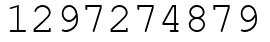 Число 1297274879.