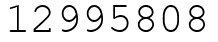 Число 12995808.
