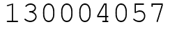 Число 130004057.