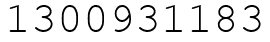 Число 1300931183.