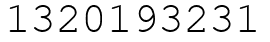 Число 1320193231.