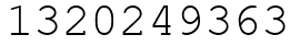 Число 1320249363.