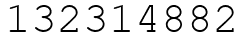 Число 132314882.