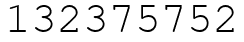 Число 132375752.