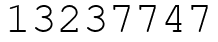 Число 13237747.