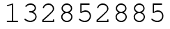 Число 132852885.