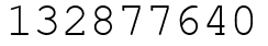 Число 132877640.