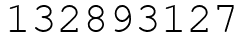 Число 132893127.