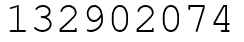 Число 132902074.