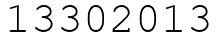 Число 13302013.