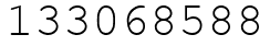 Число 133068588.