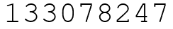 Число 133078247.
