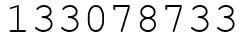 Число 133078733.
