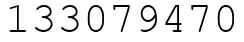 Число 133079470.