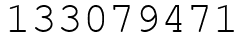 Число 133079471.