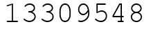 Число 13309548.