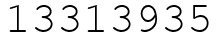 Число 13313935.