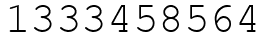 Число 1333458564.