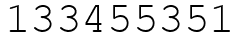 Число 133455351.