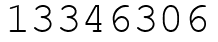 Число 13346306.