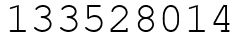 Число 133528014.
