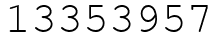 Число 13353957.