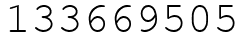 Число 133669505.