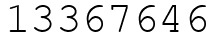 Число 13367646.