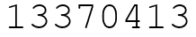 Число 13370413.