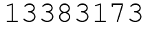 Число 13383173.