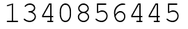 Число 1340856445.