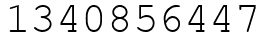 Число 1340856447.