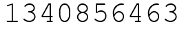 Число 1340856463.