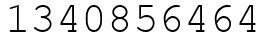Число 1340856464.