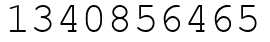 Число 1340856465.