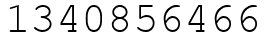 Число 1340856466.