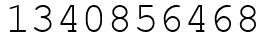 Число 1340856468.
